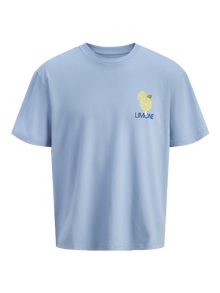 Jack & Jones Relaxed Fit Crew neck Junior T-Shirt -Subdued Blue - 12294340