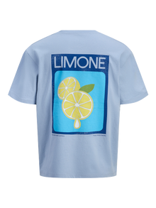 Jack & Jones Relaxed Fit Crew neck Junior T-Shirt -Subdued Blue - 12294340