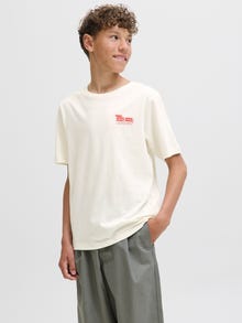 Jack & Jones T-shirt Junior -Egret - 12294342