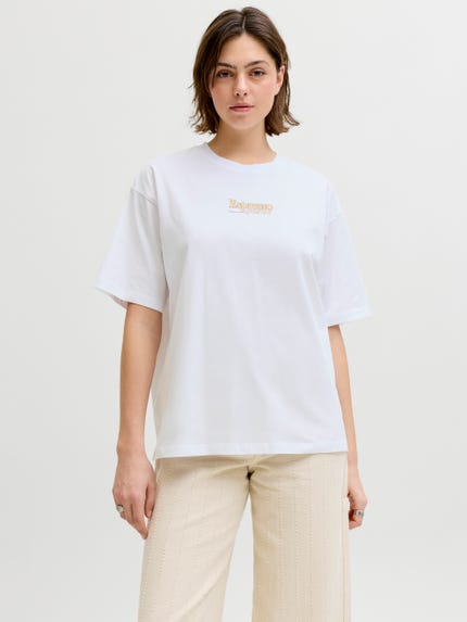 Jack & Jones JXANNA T-Shirt Uomo Donna - Cotone Biologico Regular Fit