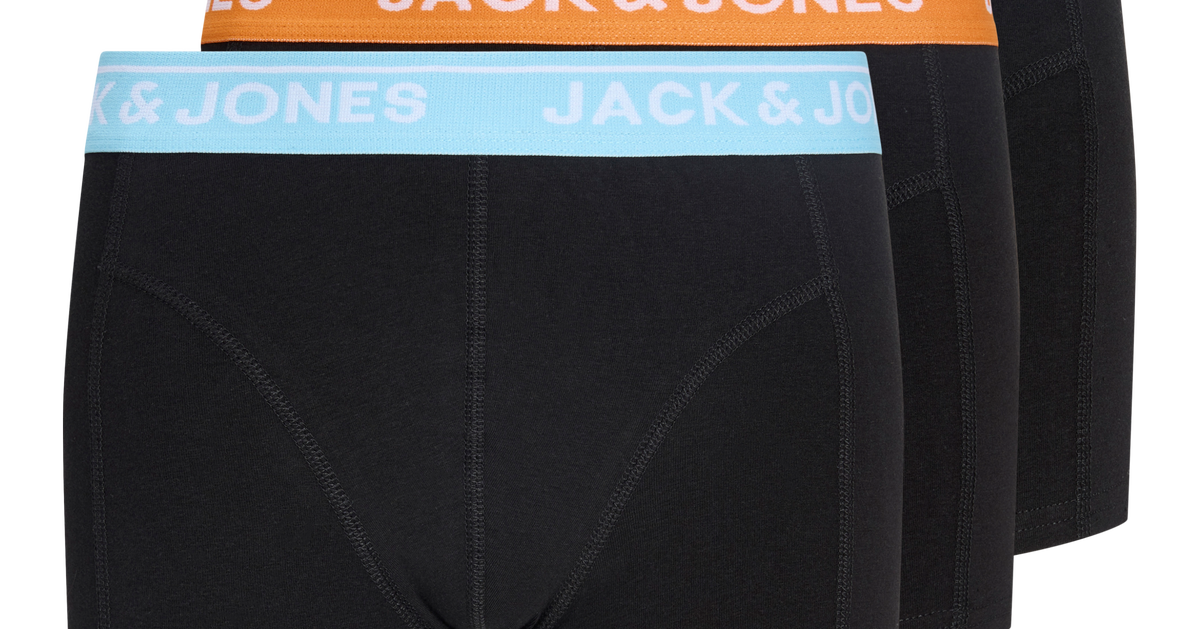 JACK & JONES Confezione Da 3 Boxer JACSENSE COLORE Mutande Trunks JACK & JONES Confezione Da 3 Boxer JACSENSE COLORE Mutande Trunks