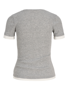 JJXX JXHENNA T-shirt -Light Grey Melange - 12294594