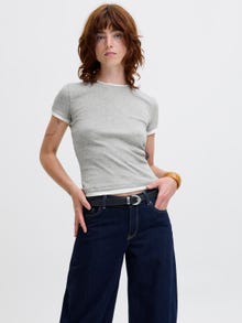 JJXX JXHENNA T-shirt -Light Grey Melange - 12294594