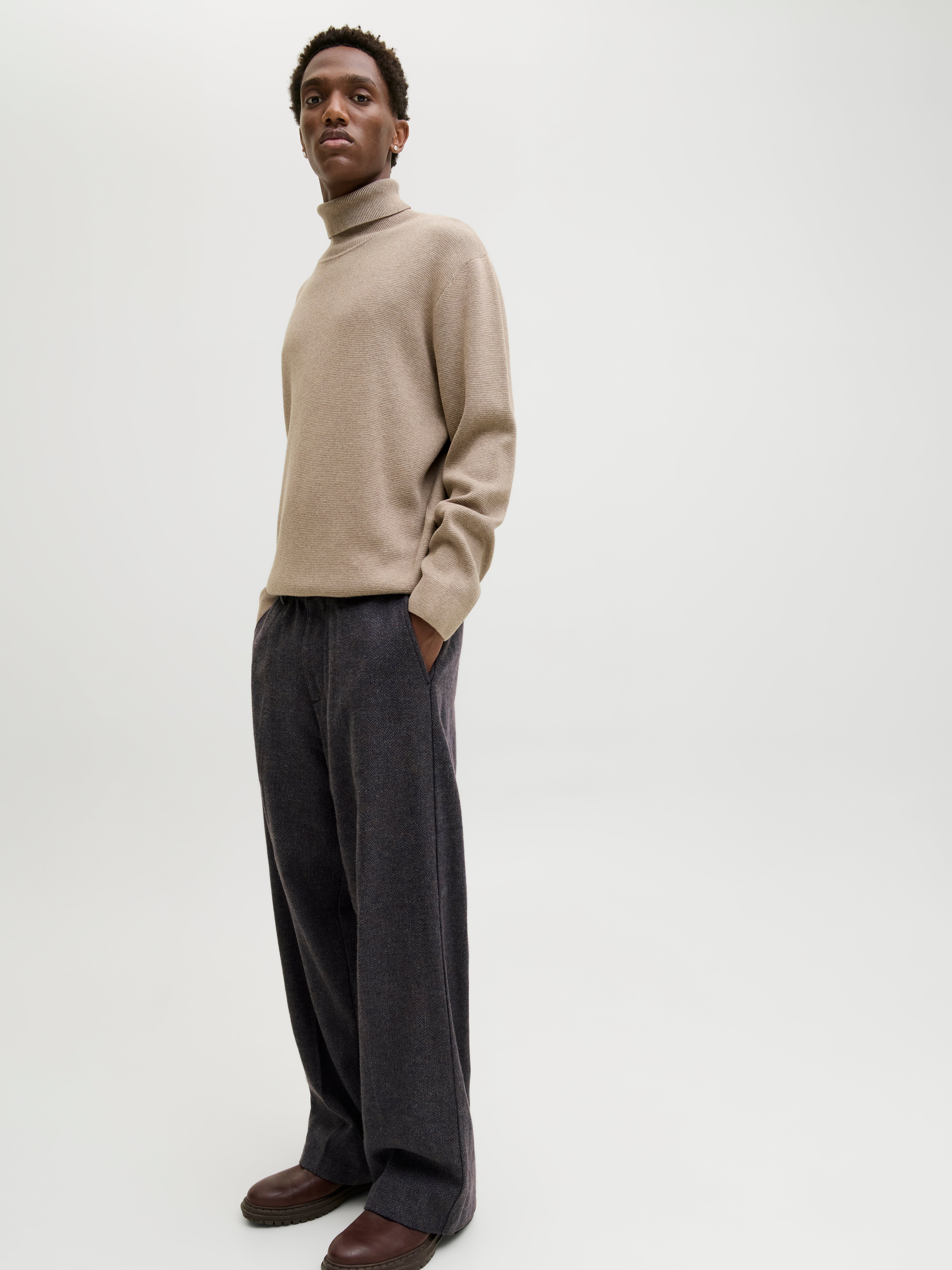 Pantaloni Eleganti Grigio Scuro Donna - Foto 6