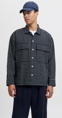 JACK & JONES Overshirt Wide Fit - Camicia Oversize Uomo, Maniche Lunghe