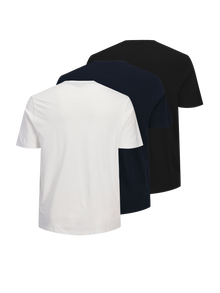 Jack & Jones Plus Size Pack de 3 T-shirt -Black - 12295517
