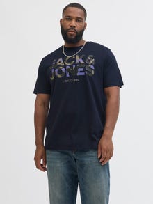 Jack & Jones Plus Size 3 kos Kratka majica -Black - 12295517