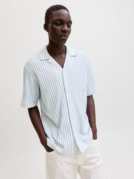 Enlision Overhemd voor heren, korte mouwen, vrijetijdshemd, regular fit, businesshemd met borstzak, S-2XL, blauw, XL Enlision Overhemd voor heren, korte mouwen, vrijetijdshemd, regular fit, businesshemd met borstzak, S-2XL, blauw, XL