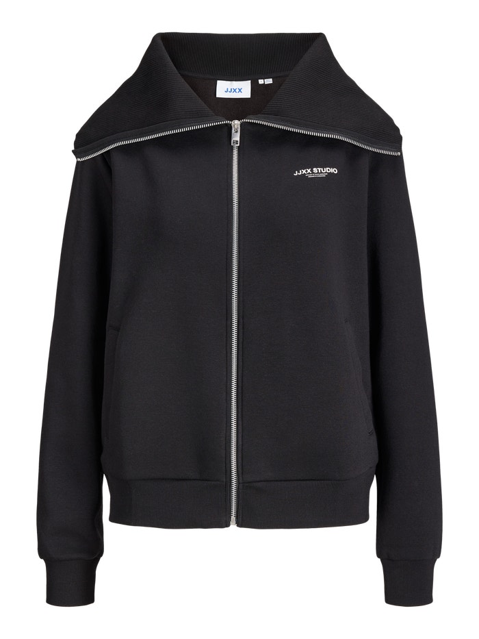 JXSTUDIO Zip Sweatshirt | Black | JJXX® JXSTUDIO Zip Sweatshirt | Black | JJXX®