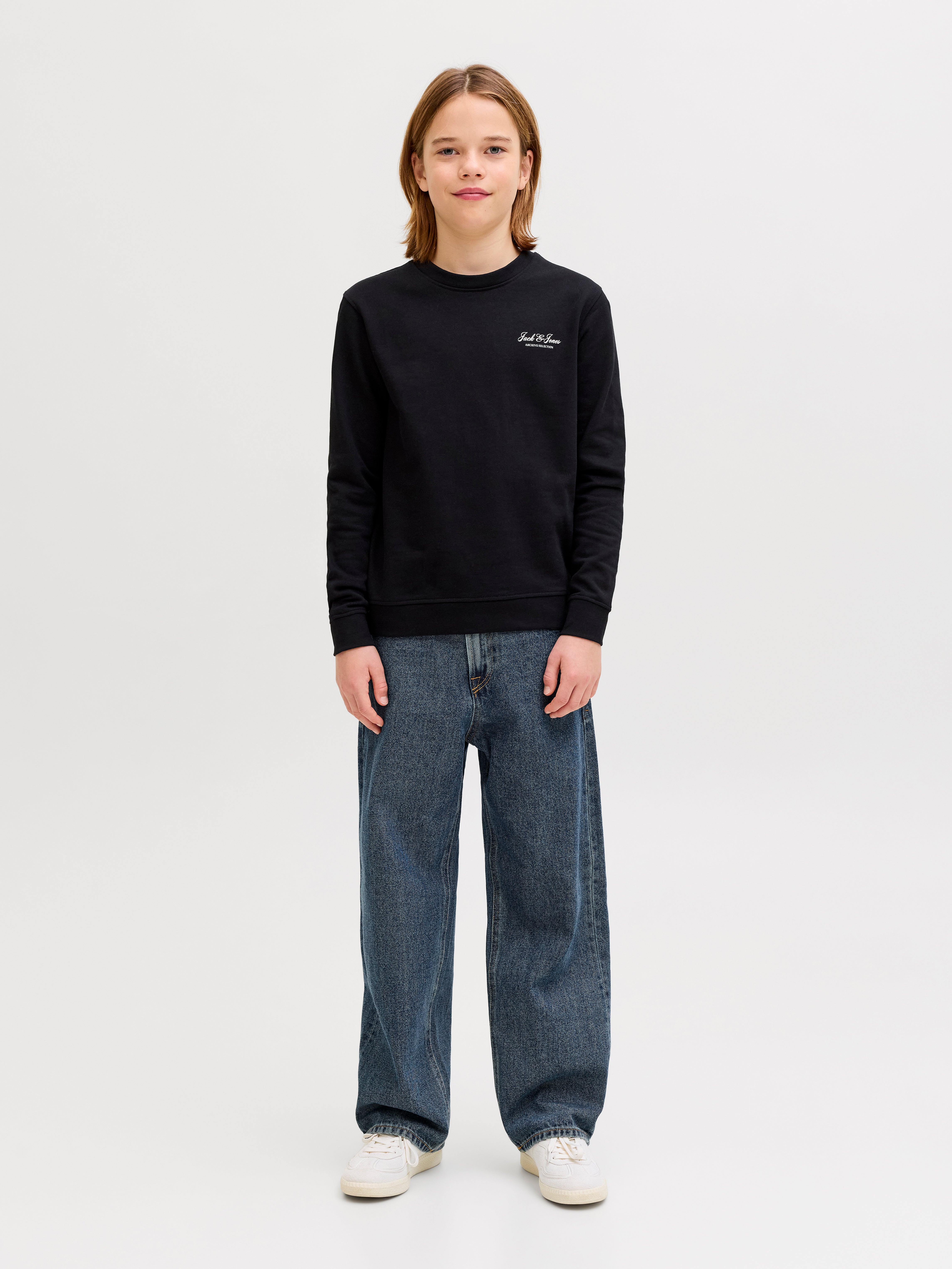 Thumbnail - Jjialex Jjclassic At 058 Jnr Baggy Fit Jeans Junior