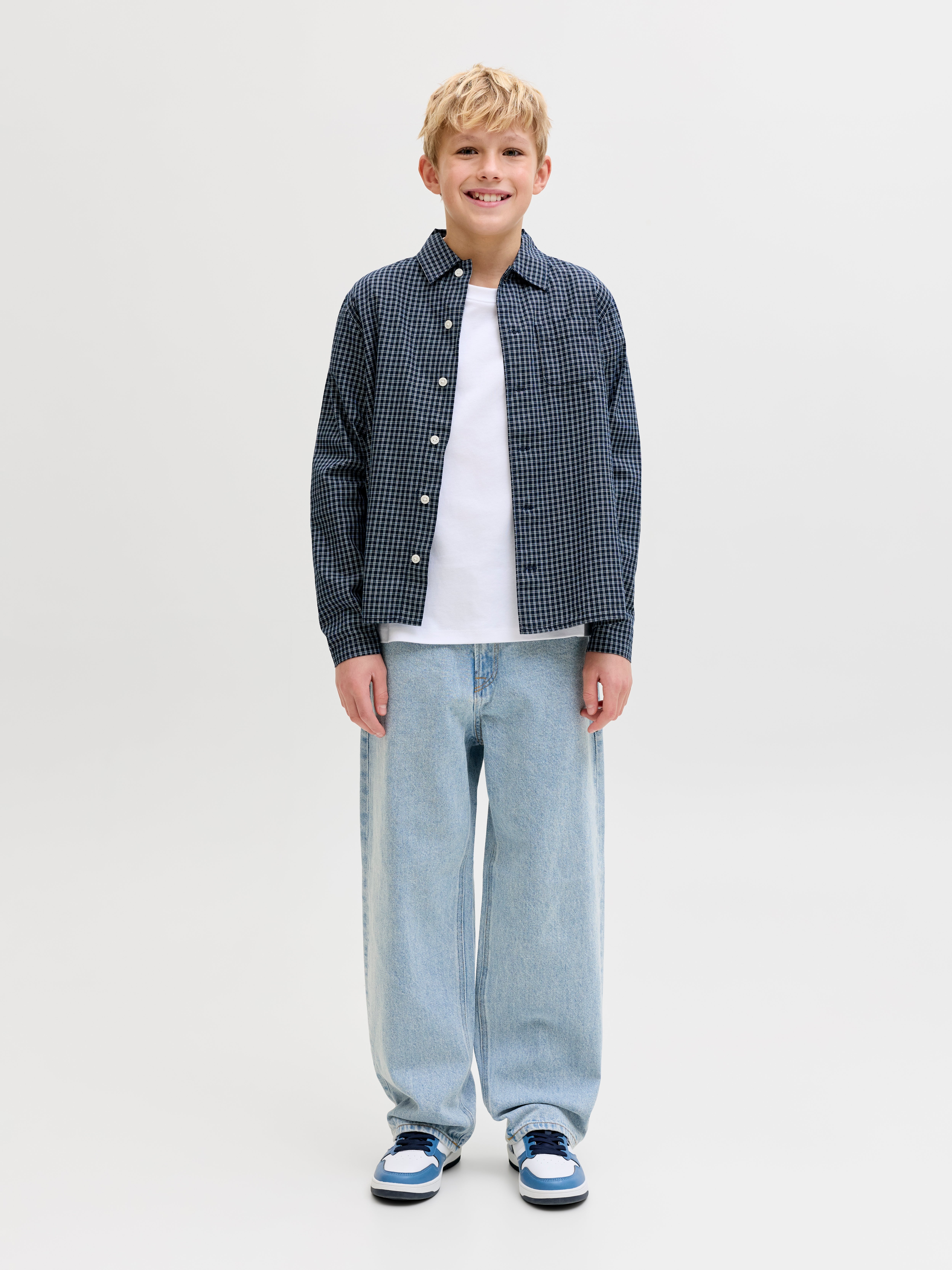 Thumbnail - Jjialex Jjclassic At 041 Jnr Baggy Fit Jeans Junior