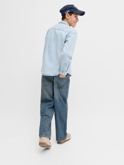 Jack & Jones Junior Jeans Alex 12235464 Blu Baggy Fit Jack & Jones Junior Jeans Alex 12235464 Blu Baggy Fit