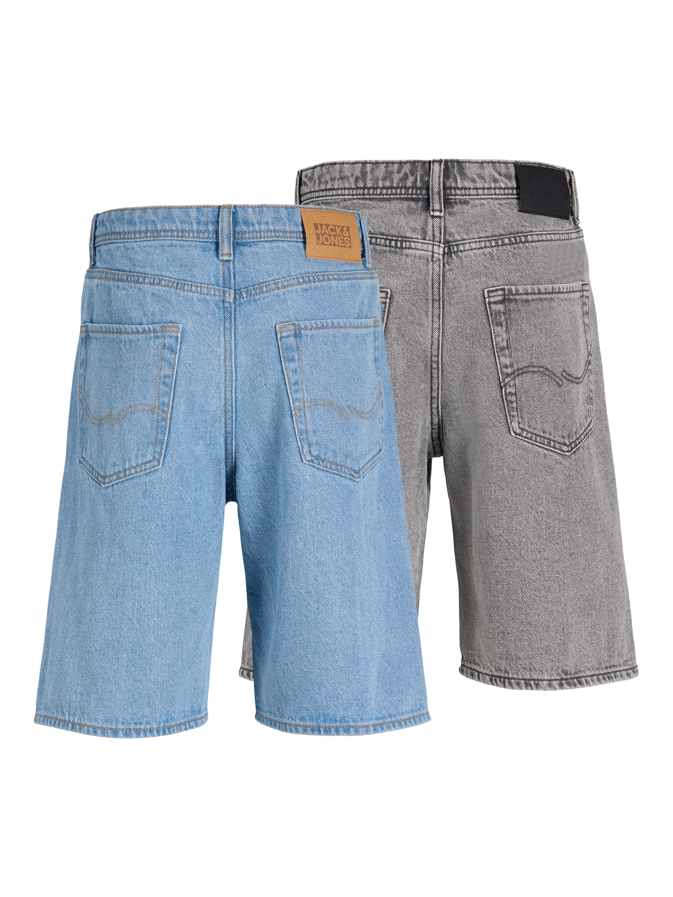 Thumbnail - 2er-pack Baggy Fit Jeans-shorts Junior