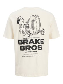 Jack & Jones T-shirt -Egret - 12298930