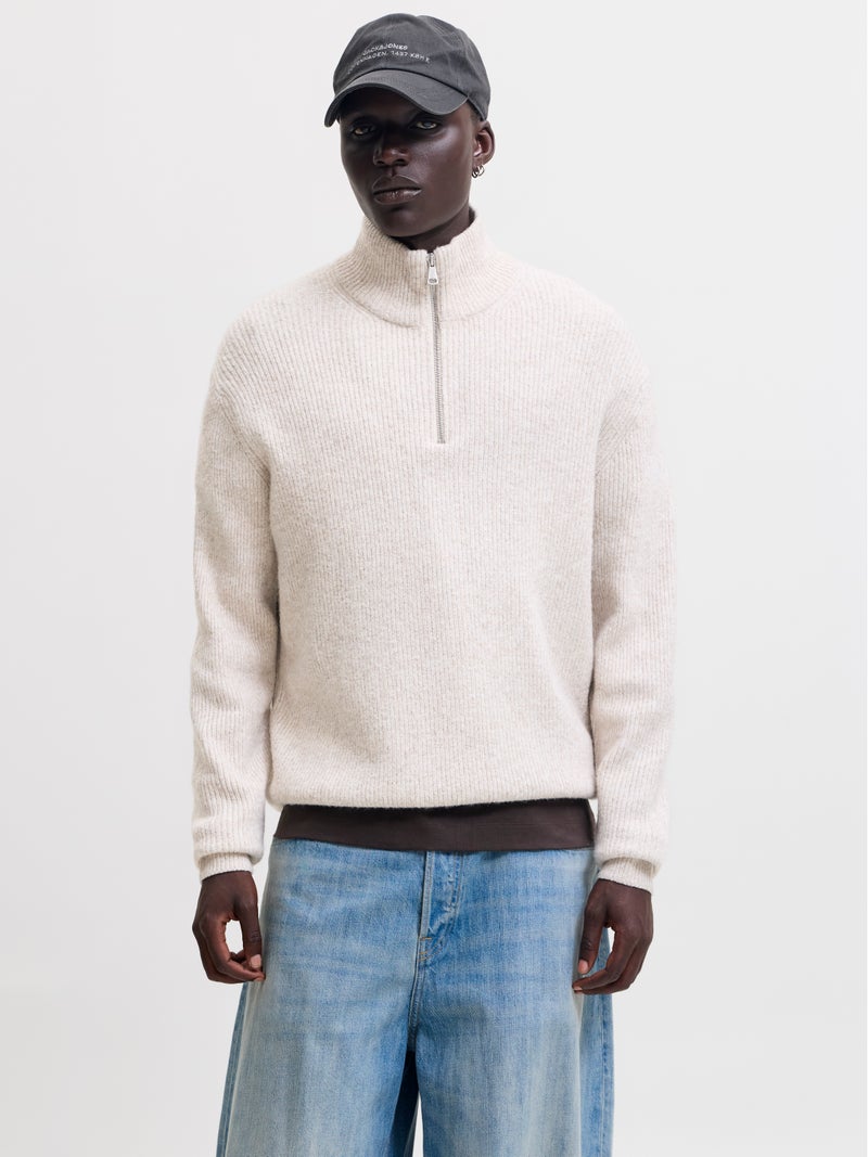 Melange Knitted Polo
