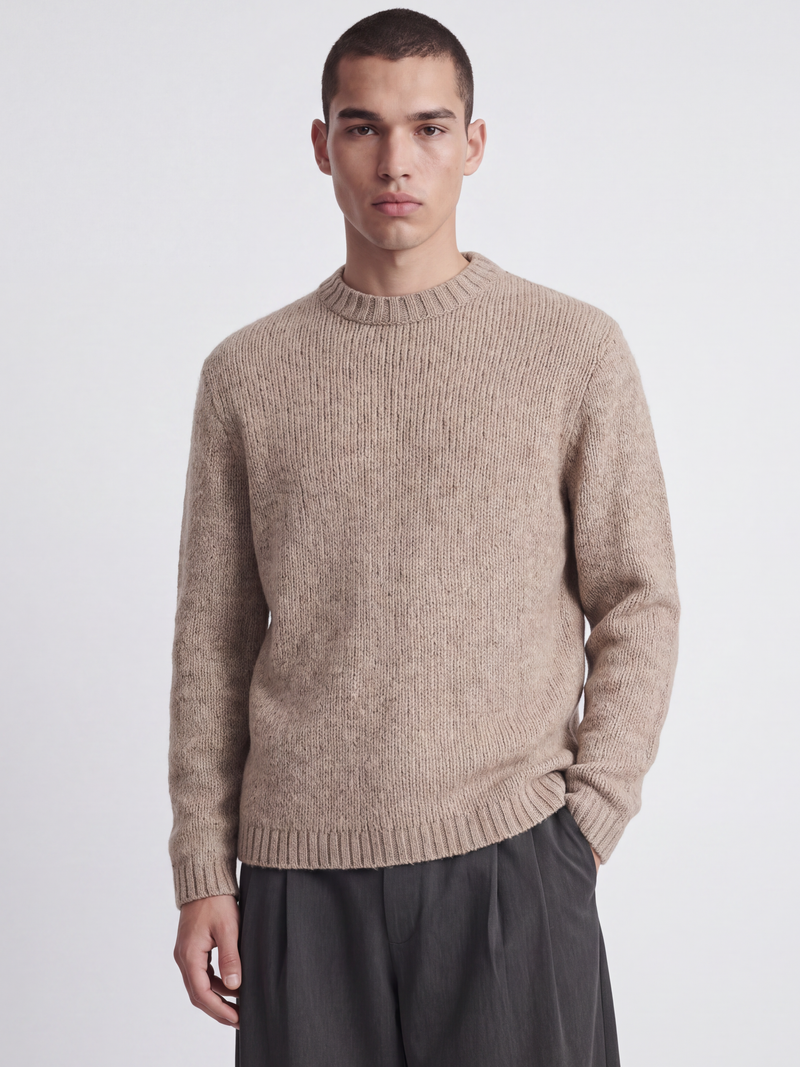 Plain Knitted Pullover