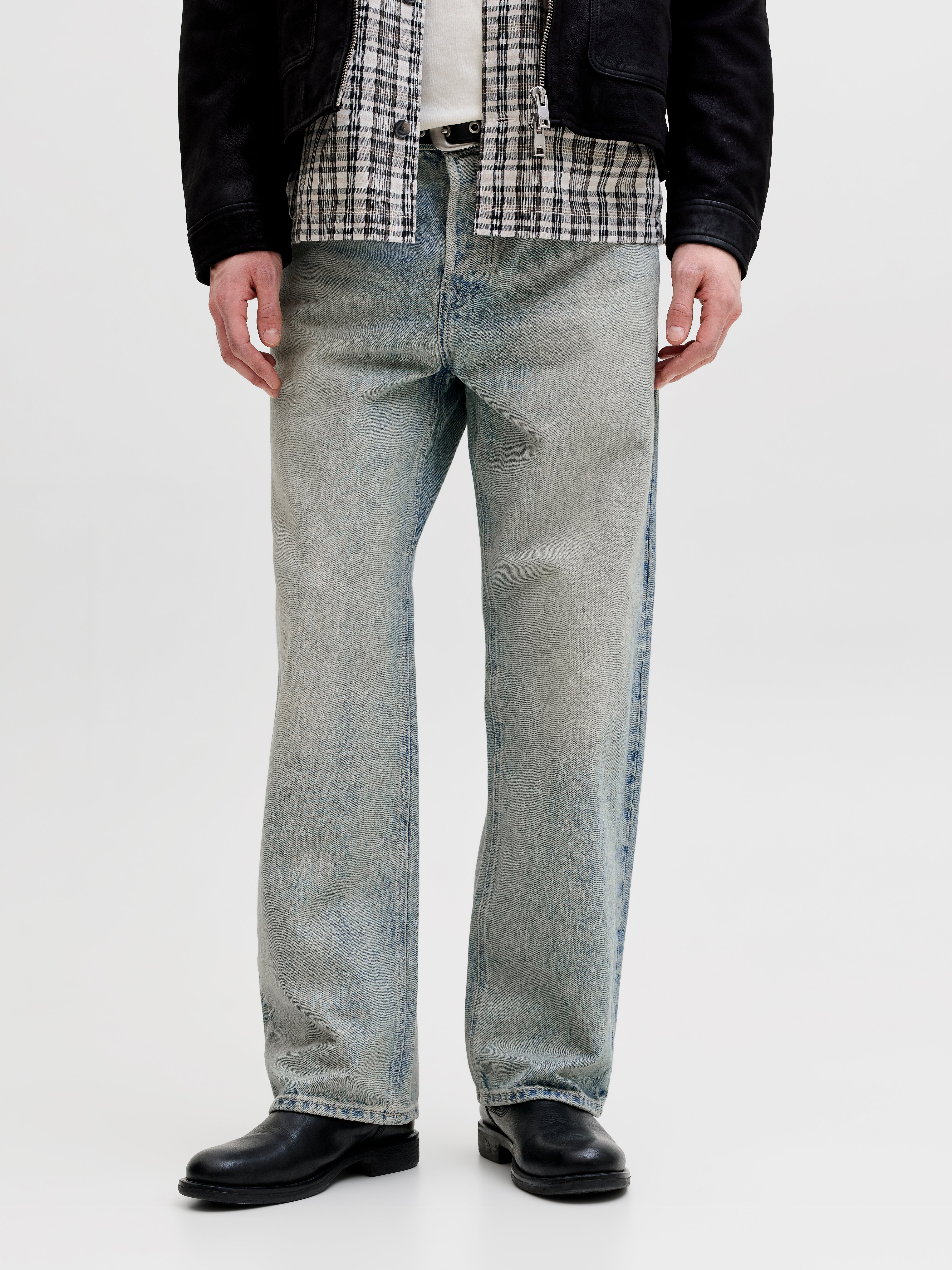 JJIDAVE JJCOOPER ST 582 Jeans wide fit | Azul Médio | Jack & Jones JJIDAVE JJCOOPER ST 582 Jeans wide fit | Azul Médio | Jack & Jones