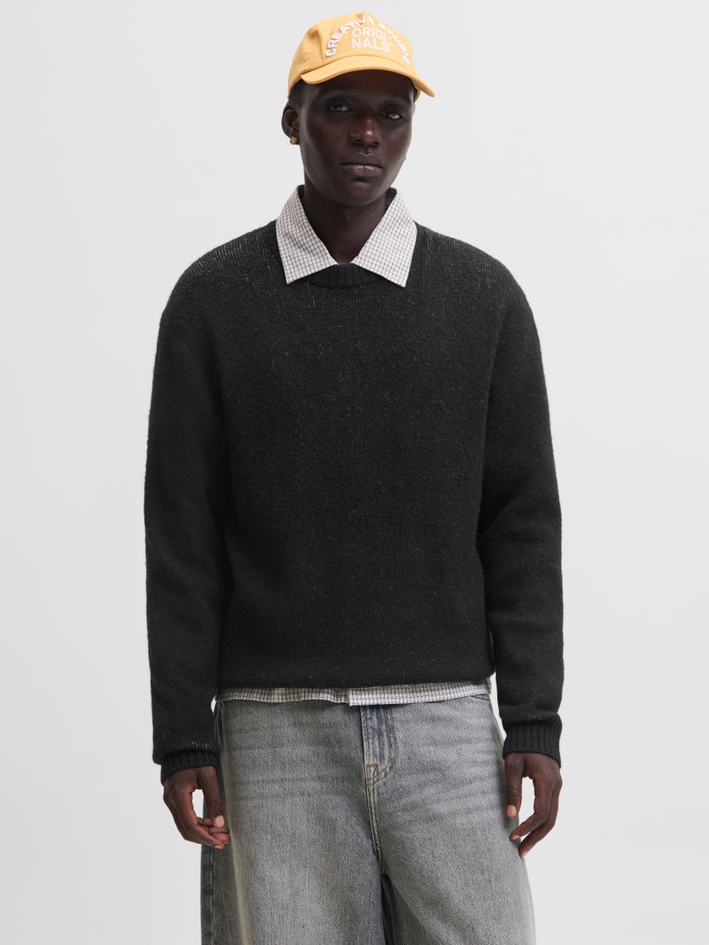 Plain Knitted Pullover