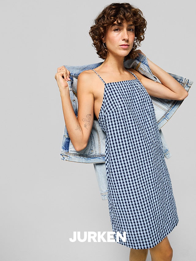 JJXX JXCLEO SN - Jurk - silver/lake blue/zilverkleurig